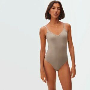 Everlane Cami Bodysuit, Light Brown